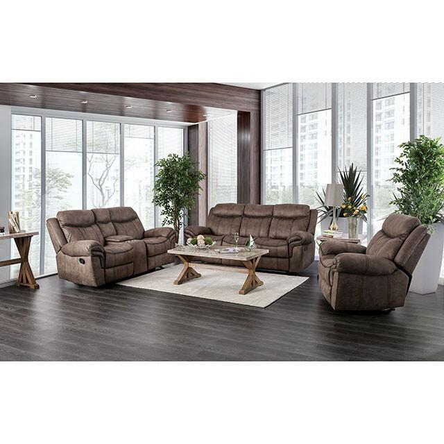  Furniture of America Celia Leather Look Recliner CM6583-CH IMAGE 6
