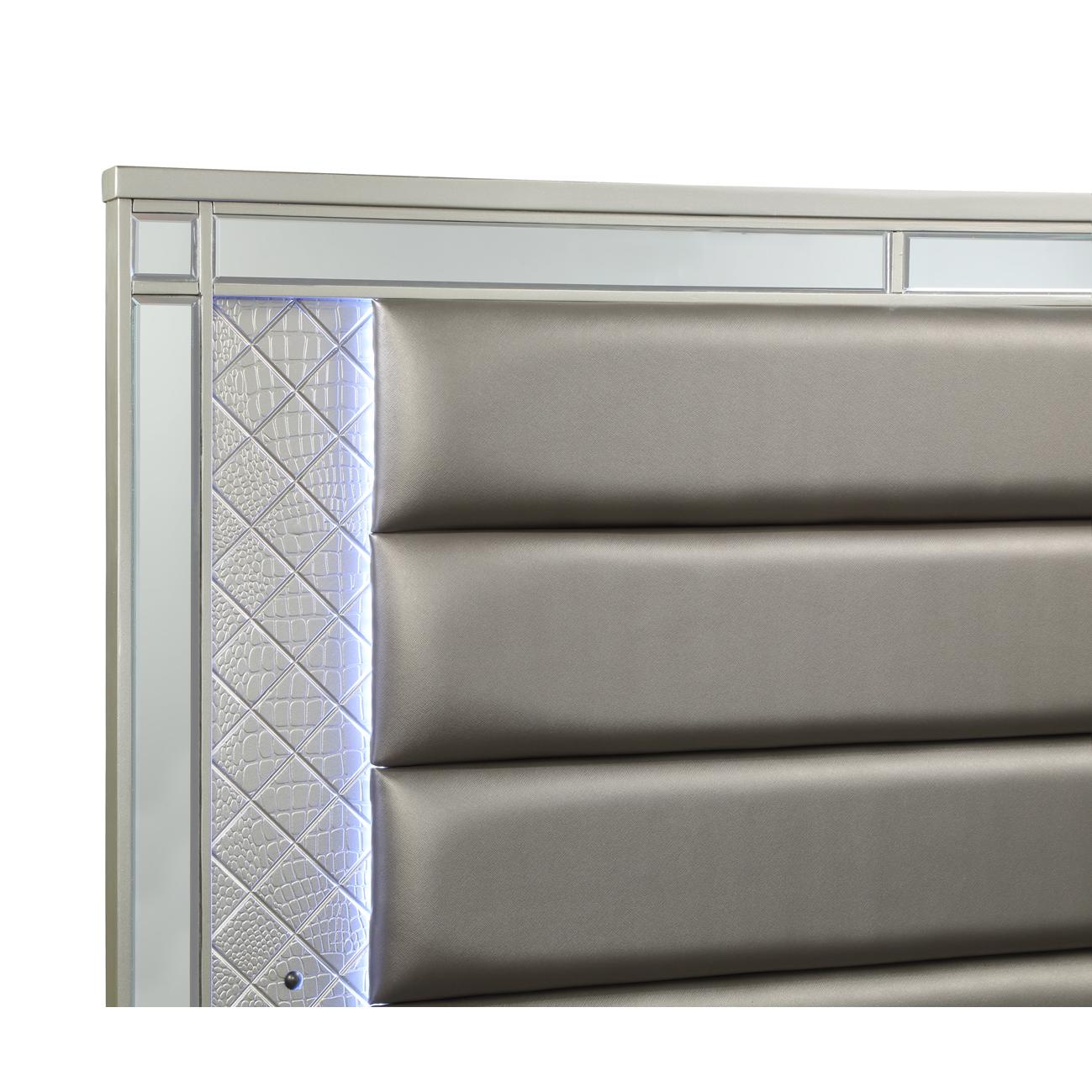Crown Mark Cristian B1680 King Bed - Champagne IMAGE 2