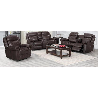 Generation Trade Boulder 689521 Loveseat - Brown IMAGE 2