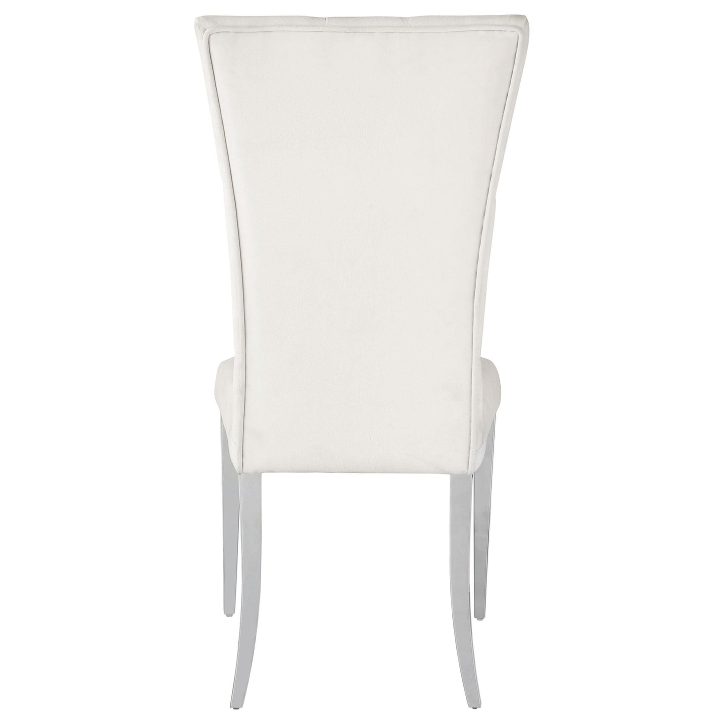 Coaster Furniture Kerwin 111102 Velvet Upholstered Dining Side Chair - White IMAGE 6