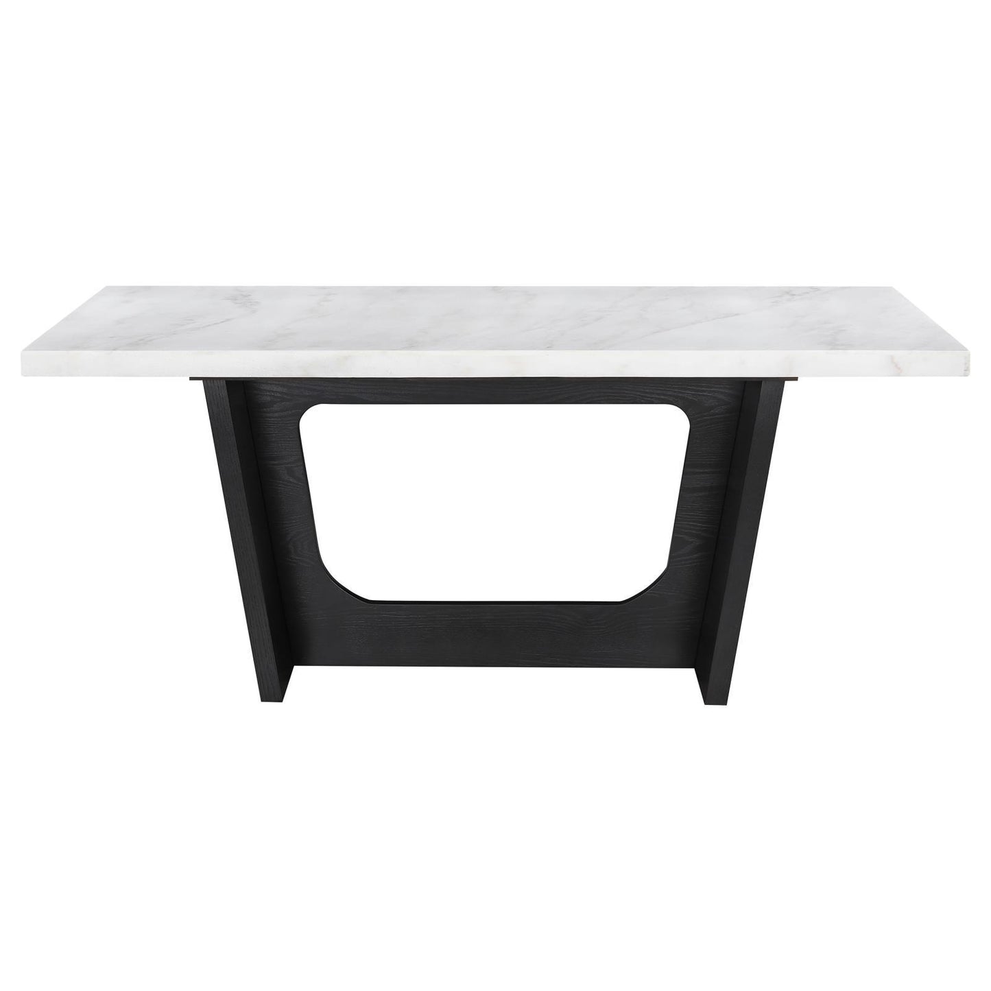Coaster Furniture Osborne 115511 72-inch Marble Top Dining Table - Rustic Espresso IMAGE 2