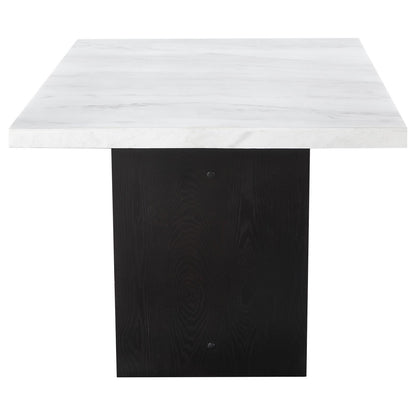Coaster Furniture Osborne 115511 72-inch Marble Top Dining Table - Rustic Espresso IMAGE 3