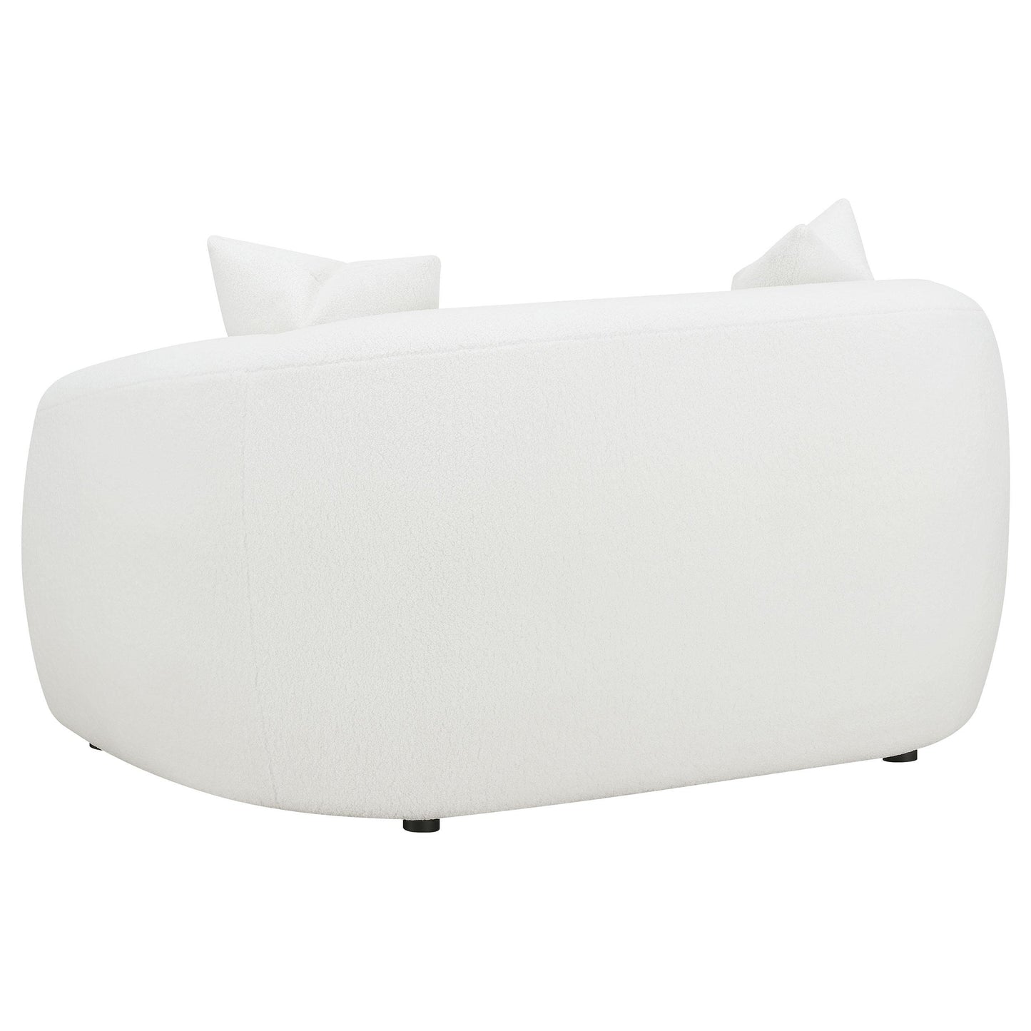 Coaster Furniture Isabella 509872 Faux Sheepskin Upholstered Loveseat - Natural IMAGE 5