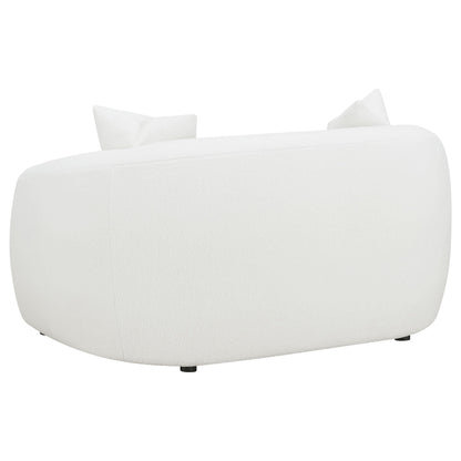 Coaster Furniture Isabella 509872 Faux Sheepskin Upholstered Loveseat - Natural IMAGE 5
