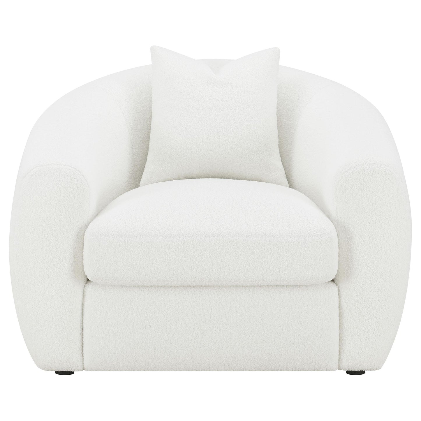 Coaster Furniture Isabella 509873 Faux Sheepskin Upholstered Accent Chair - Natural IMAGE 2