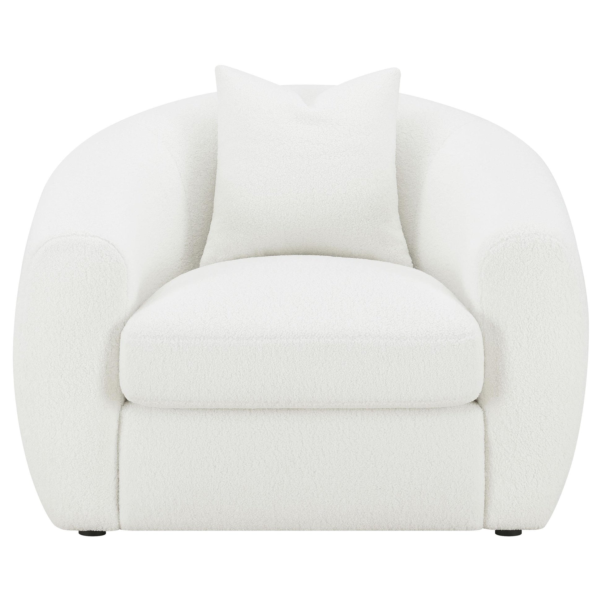 Coaster Furniture Isabella 509873 Faux Sheepskin Upholstered Accent Chair - Natural IMAGE 2