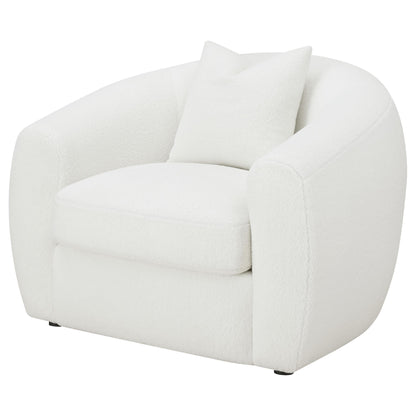 Coaster Furniture Isabella 509873 Faux Sheepskin Upholstered Accent Chair - Natural IMAGE 3