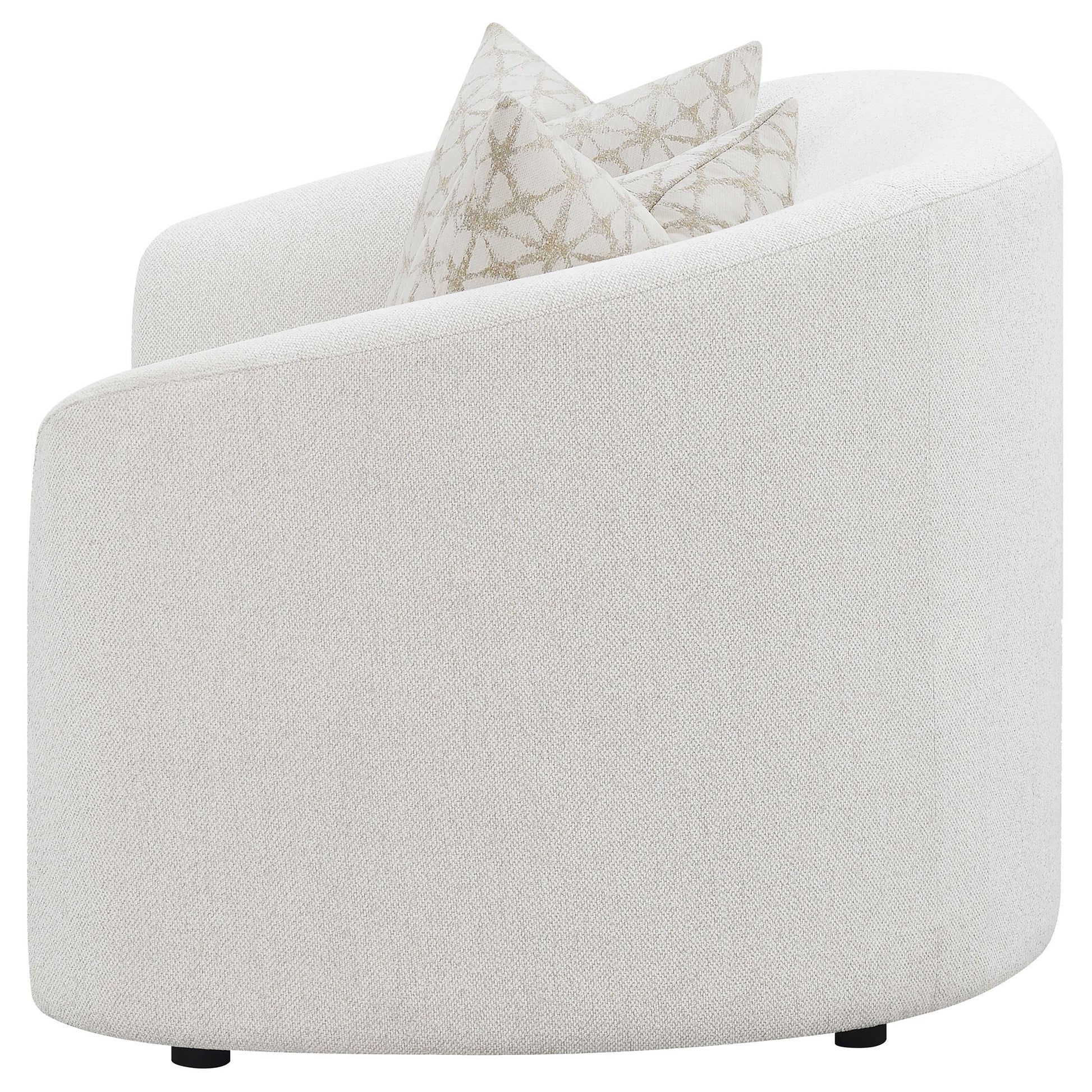 Coaster Furniture Rainn 509172 Boucle Upholstered Sloped Arm Loveseat - Latte IMAGE 4