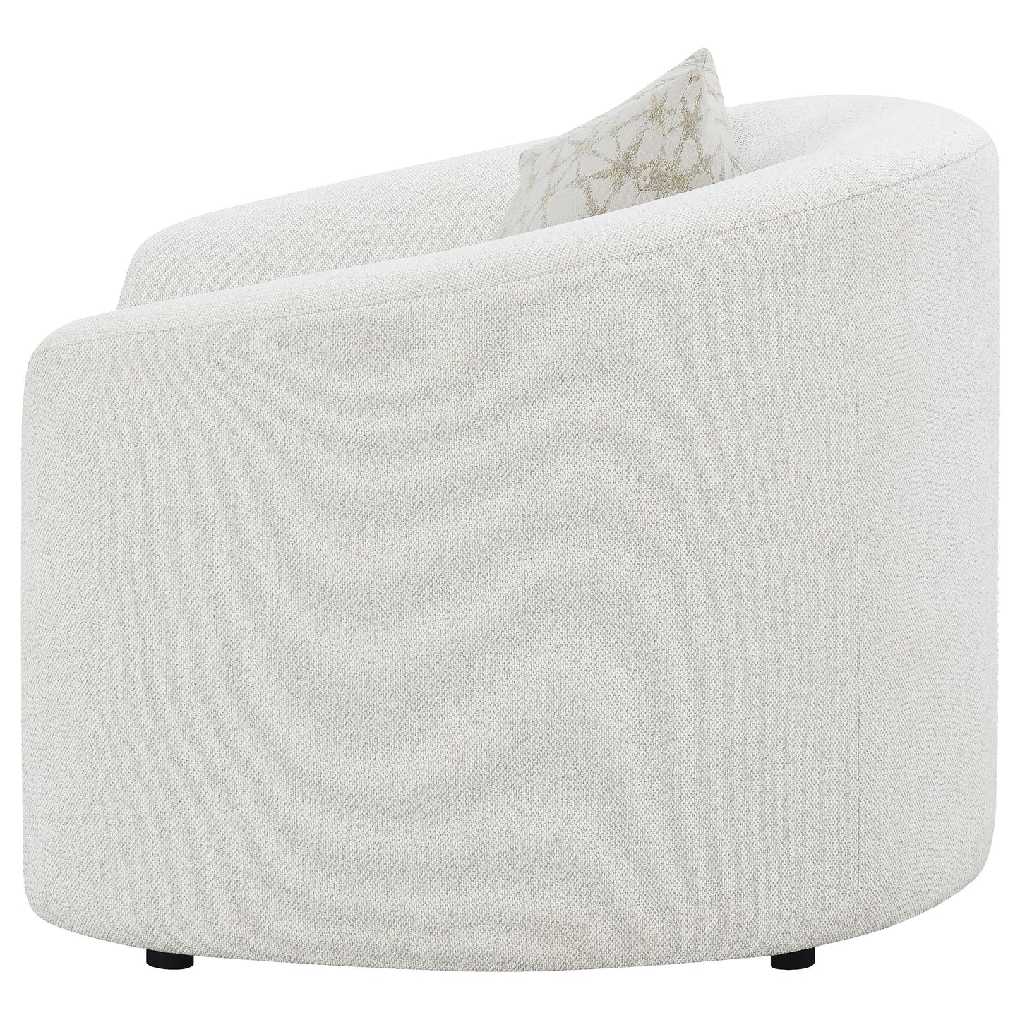 Coaster Furniture Rainn 509173 Boucle Upholstered Sloped Arm Accent Chair - Latte IMAGE 4