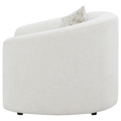 Coaster Furniture Rainn 509173 Boucle Upholstered Sloped Arm Accent Chair - Latte IMAGE 4