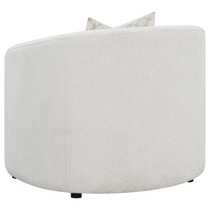 Coaster Furniture Rainn 509173 Boucle Upholstered Sloped Arm Accent Chair - Latte IMAGE 5