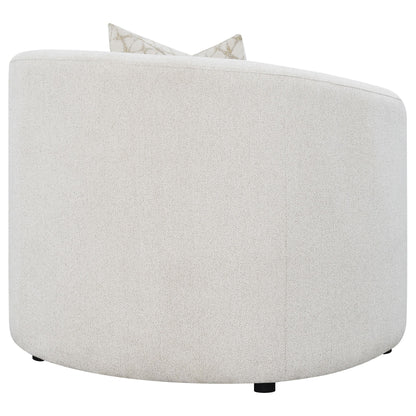 Coaster Furniture Rainn 509173 Boucle Upholstered Sloped Arm Accent Chair - Latte IMAGE 6