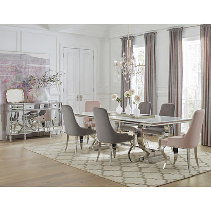 Coaster Furniture Antoine 108812 Velvet Upholstered Dining Side Chair - Grey IMAGE 3