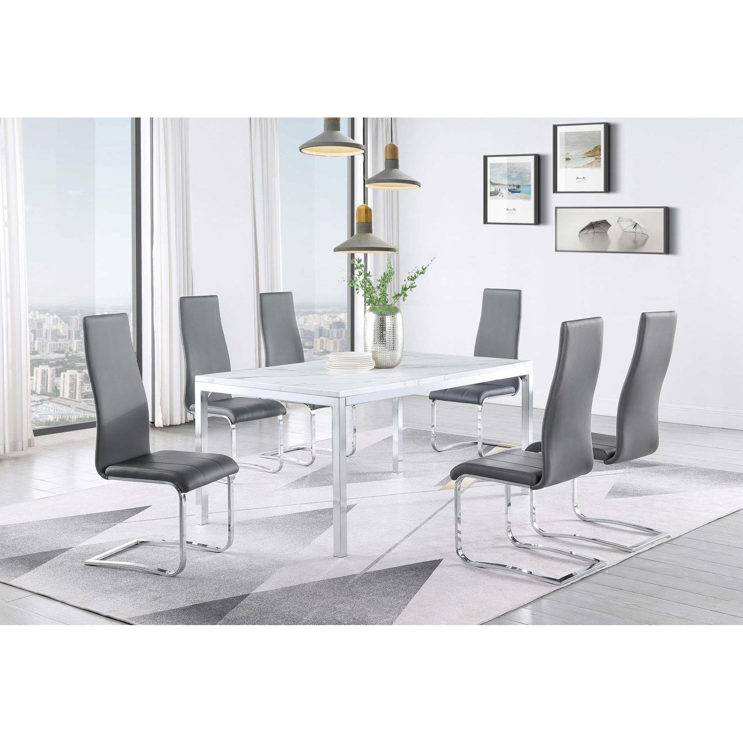Coaster Furniture Montclair 100515GRY Upholstered Dining Side Chair - Grey IMAGE 10