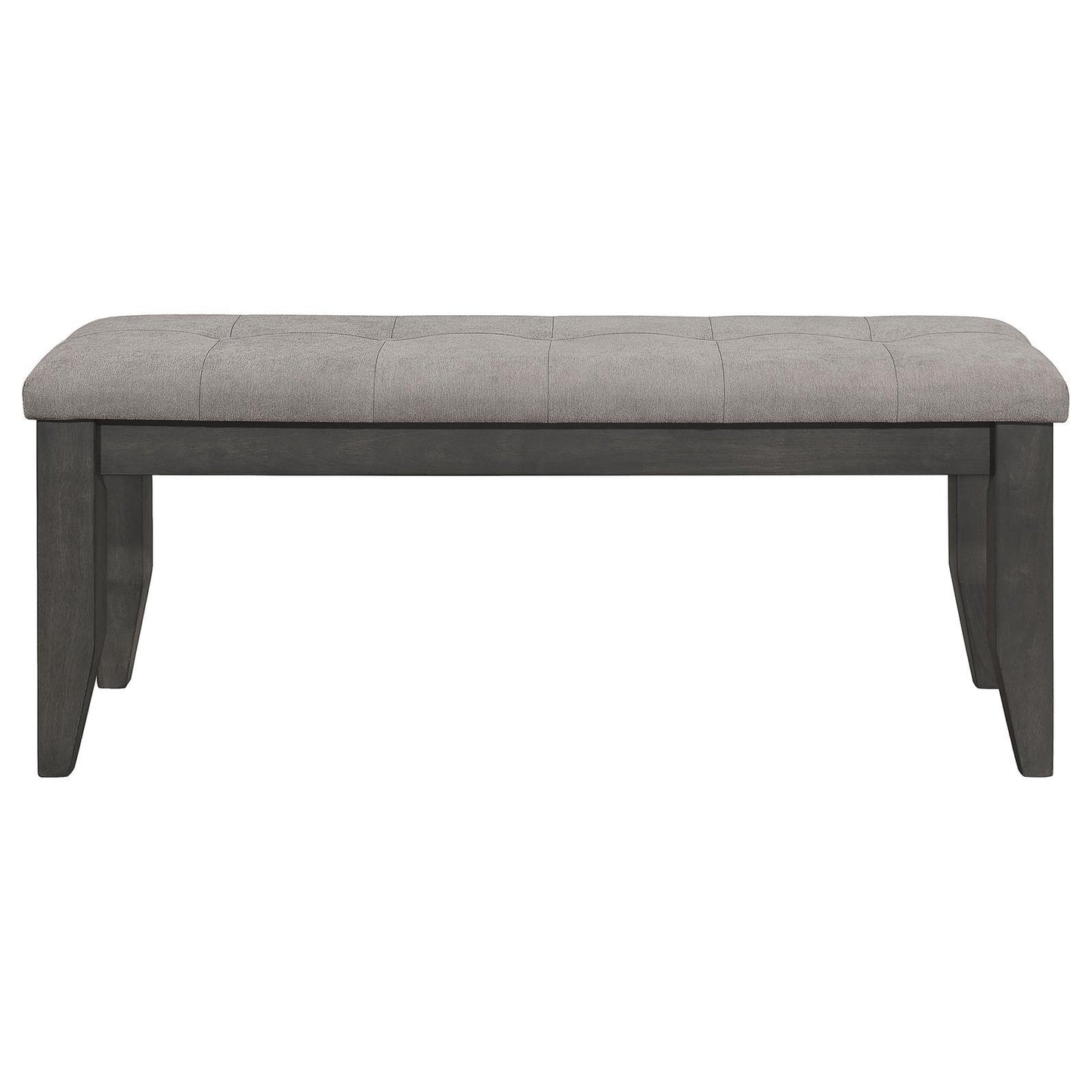 Coaster Furniture Dalila 102723GRY Fabric Upholstered Wood Dining Bench - Dark Grey IMAGE 3
