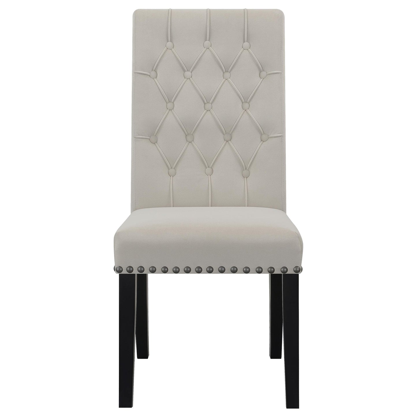Coaster Furniture Alana 115182 Velvet Upholstered Dining Side Chair - Sand IMAGE 2