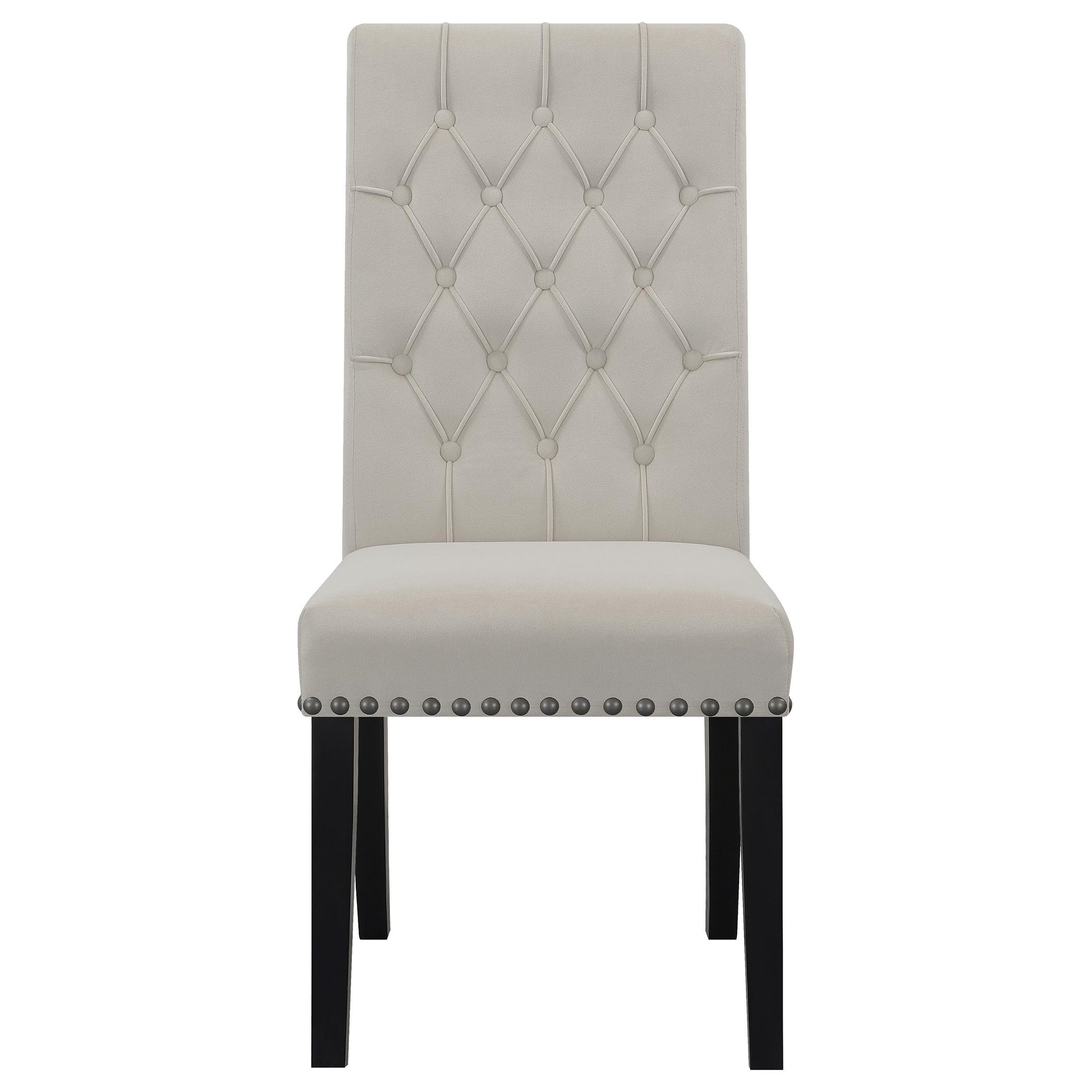 Coaster Furniture Alana 115182 Velvet Upholstered Dining Side Chair - Sand IMAGE 2