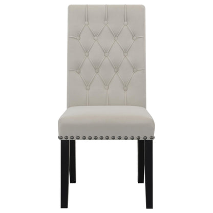Coaster Furniture Alana 115182 Velvet Upholstered Dining Side Chair - Sand IMAGE 2