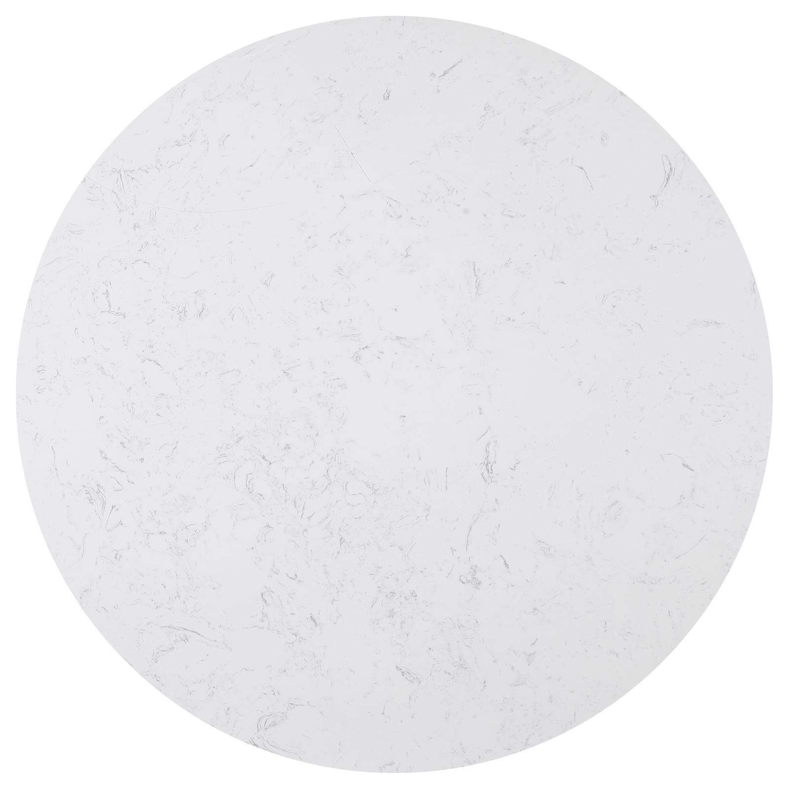  Coaster Furniture Sherry 115490 Round 54-inch Marble Top Dining Table - Rustic Espresso IMAGE 2