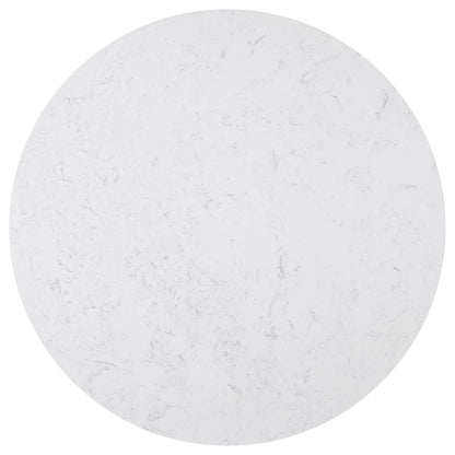  Coaster Furniture Sherry 115490 Round 54-inch Marble Top Dining Table - Rustic Espresso IMAGE 2