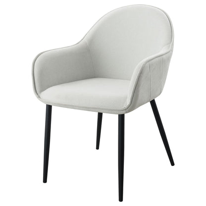 Coaster Furniture Emma 115592 Fabric Upholstered Dining Arm Chair - Fog Grey IMAGE 4