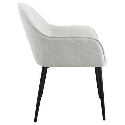 Coaster Furniture Emma 115592 Fabric Upholstered Dining Arm Chair - Fog Grey IMAGE 8