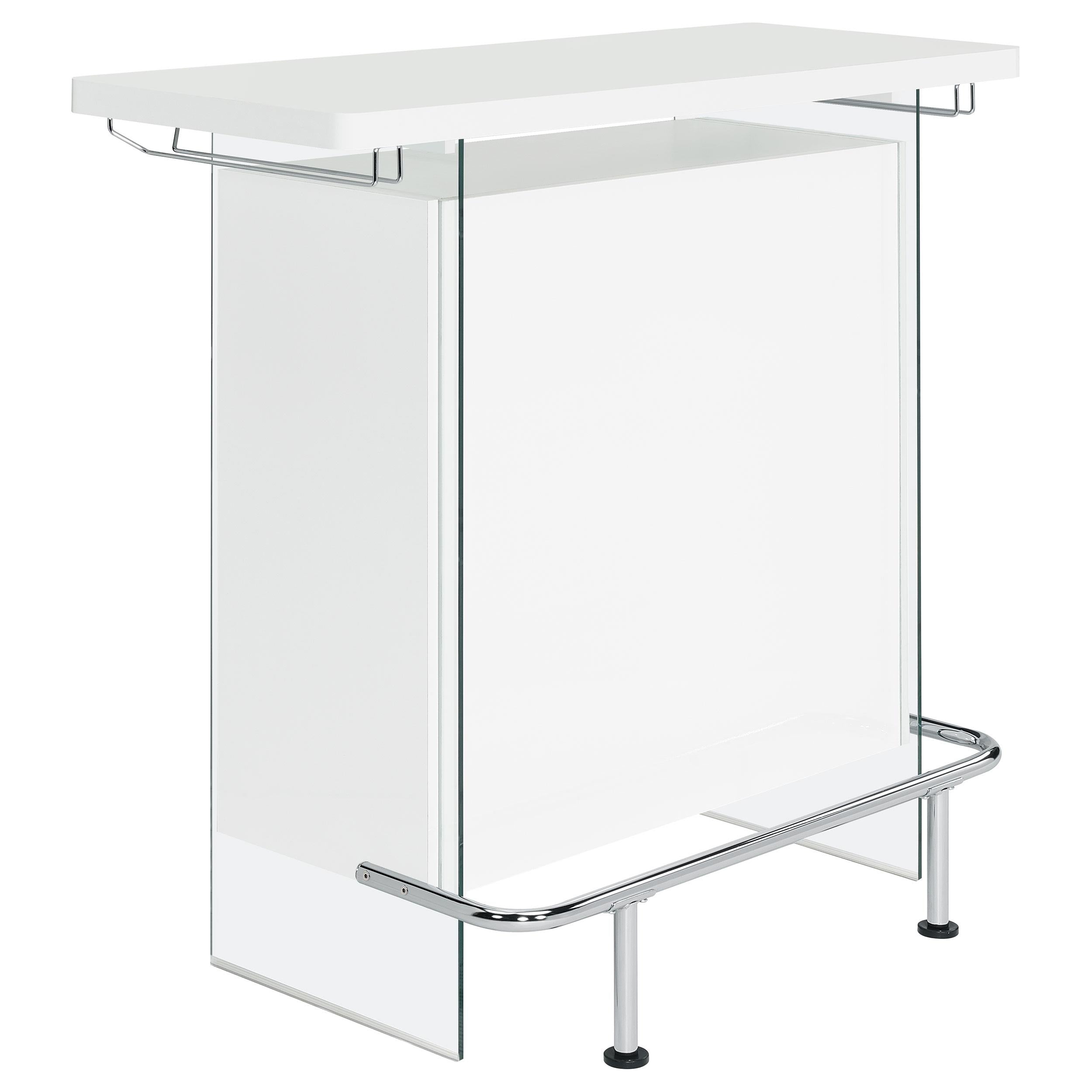 Coaster Furniture Acosta 182632 Freestanding Home Bar Wine Cabinet - White High Gloss IMAGE 1