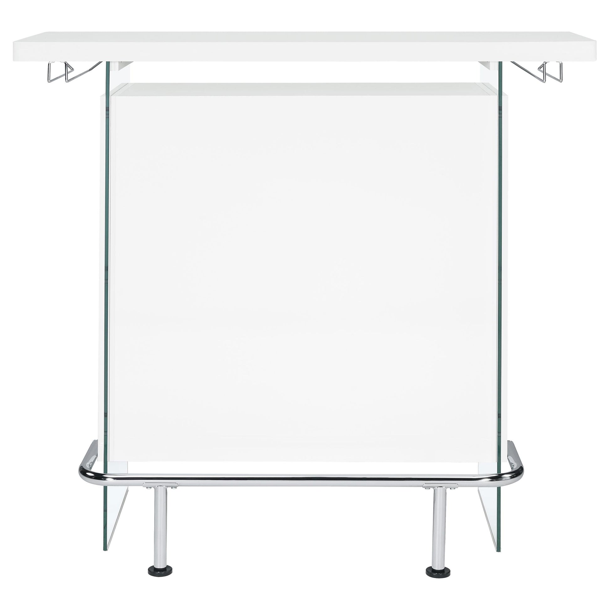 Coaster Furniture Acosta 182632 Freestanding Home Bar Wine Cabinet - White High Gloss IMAGE 2