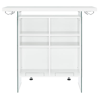 Coaster Furniture Acosta 182632 Freestanding Home Bar Wine Cabinet - White High Gloss IMAGE 6