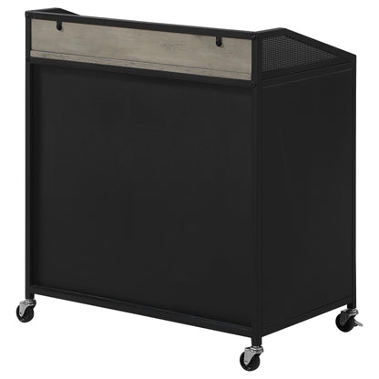 Coaster Furniture Arlette 183476 2-door Mobile Home Bar Wine Cabinet - Sandy Black IMAGE 8
