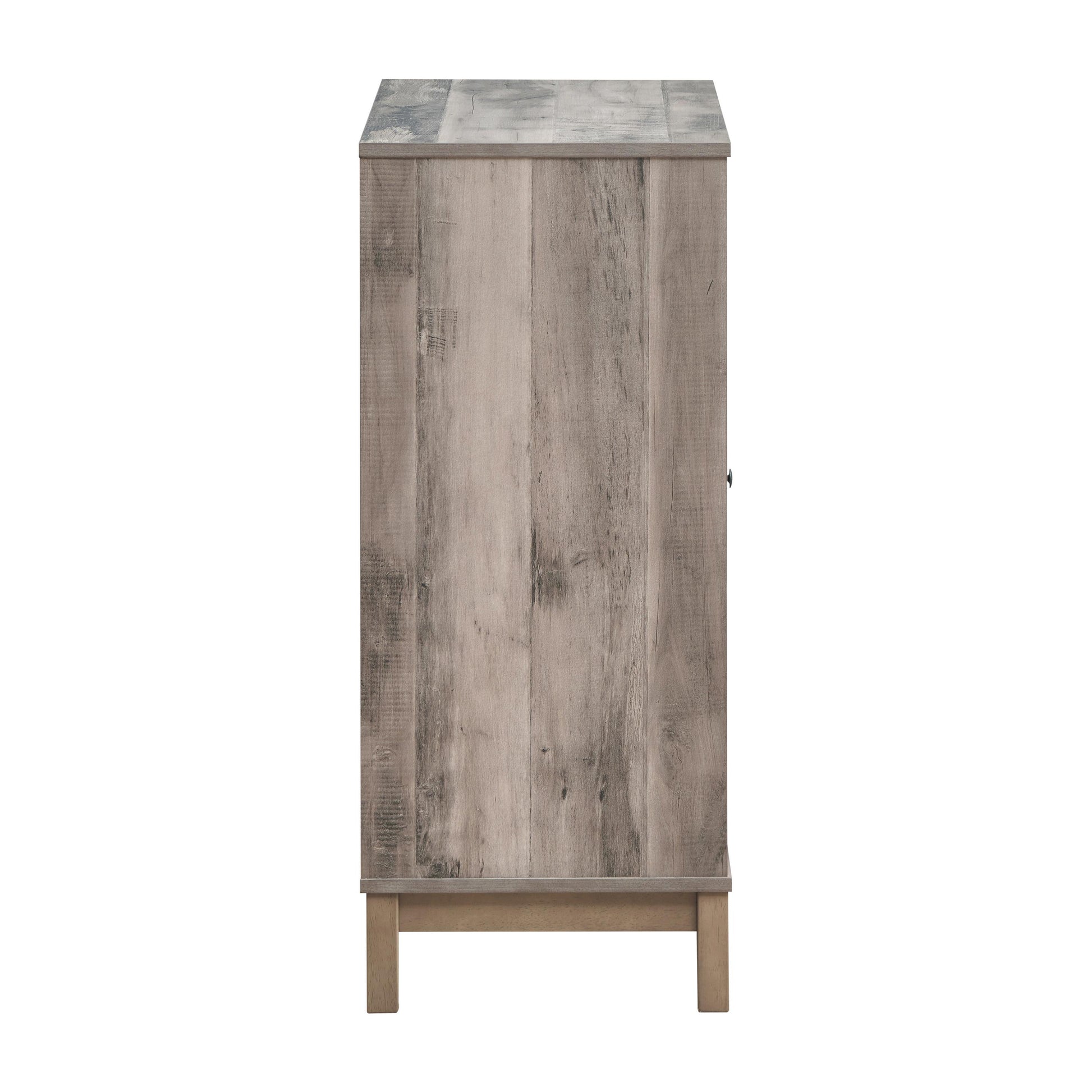 Coaster Furniture Cheyenne 183600 2-door Home Bar Wine Cabinet - Weathered Acacia IMAGE 5