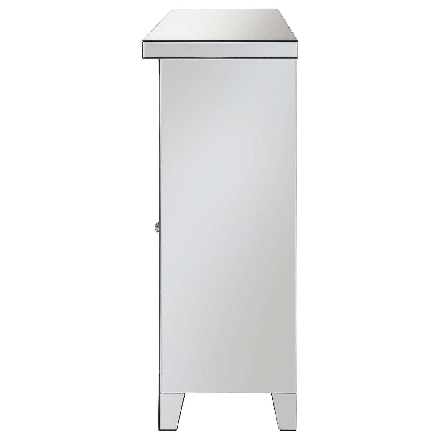 Coaster Furniture Melinda 183627 2-door LED Mirrored Wine Storage Bar Cabinet - Silver IMAGE 6