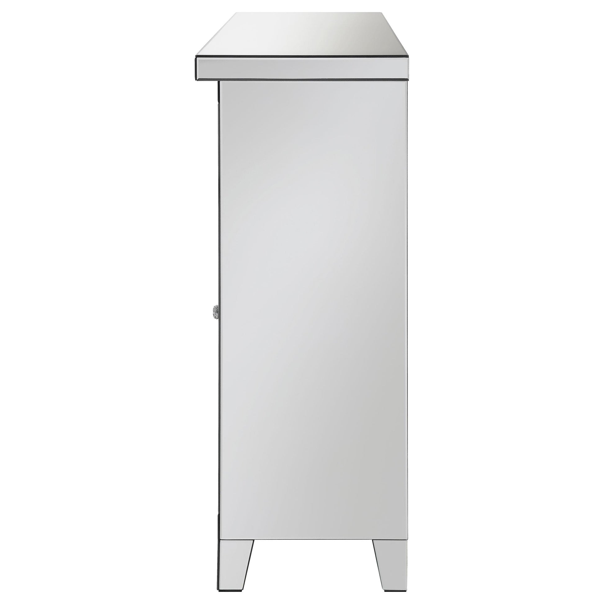 Coaster Furniture Melinda 183627 2-door LED Mirrored Wine Storage Bar Cabinet - Silver IMAGE 6