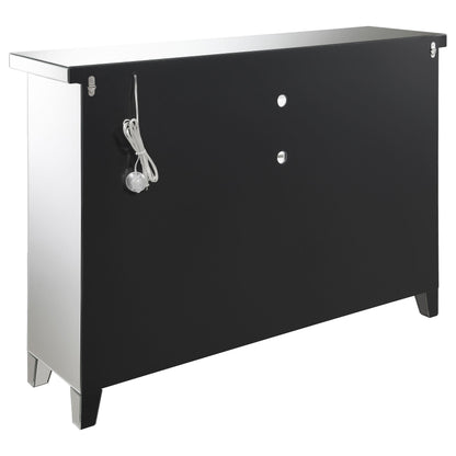 Coaster Furniture Melinda 183627 2-door LED Mirrored Wine Storage Bar Cabinet - Silver IMAGE 7