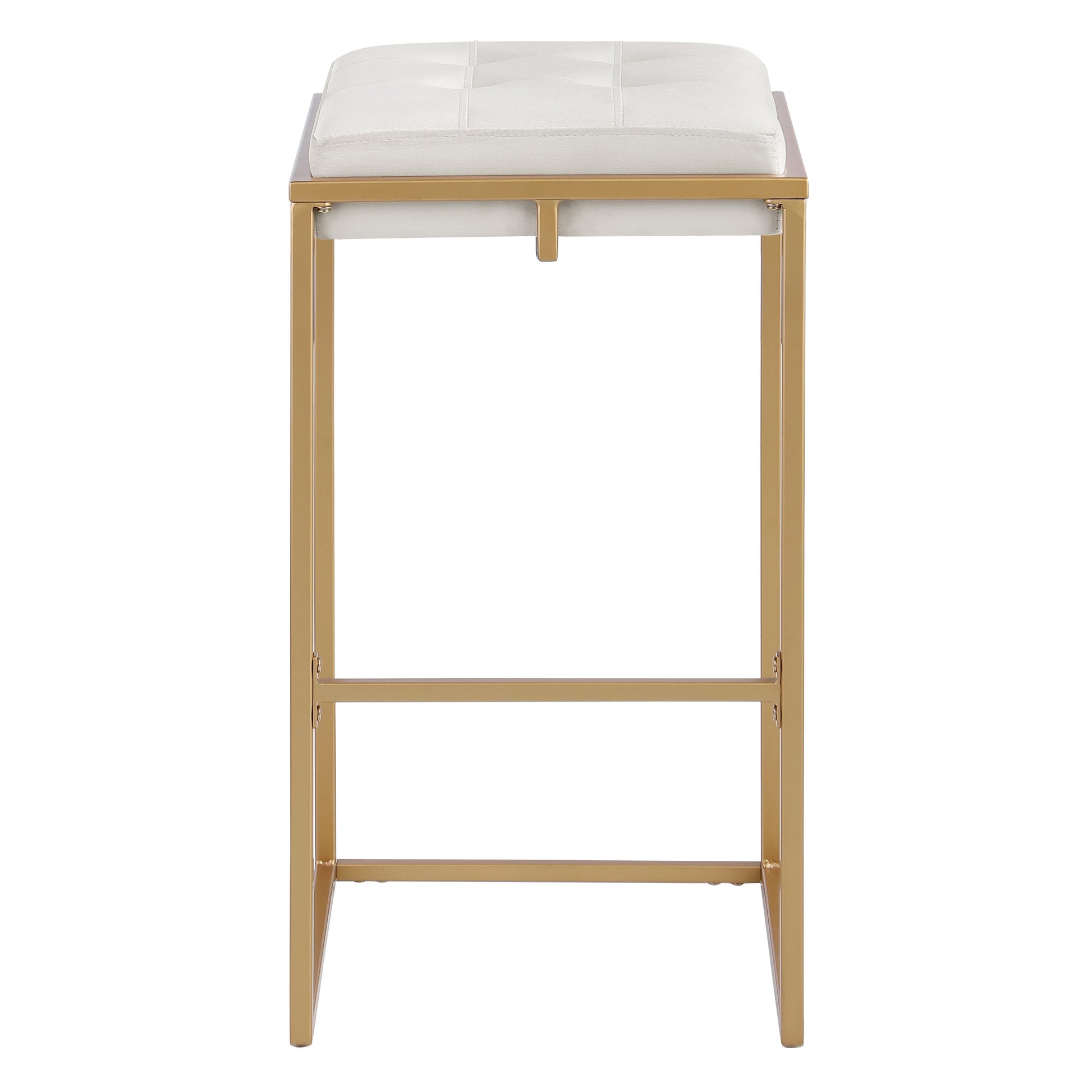 Coaster Furniture Nadia 183646 Upholstered Backless Bar Stool - Beige IMAGE 2