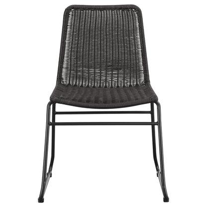 Coaster Furniture Dacy 192032 Faux Rattan Metal Dining Side Chair - Brown IMAGE 2