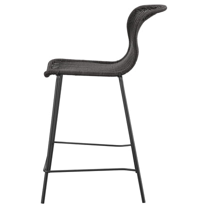 Coaster Furniture Mckinley 192039 Faux Rattan Metal Counter Chair - Brown IMAGE 4