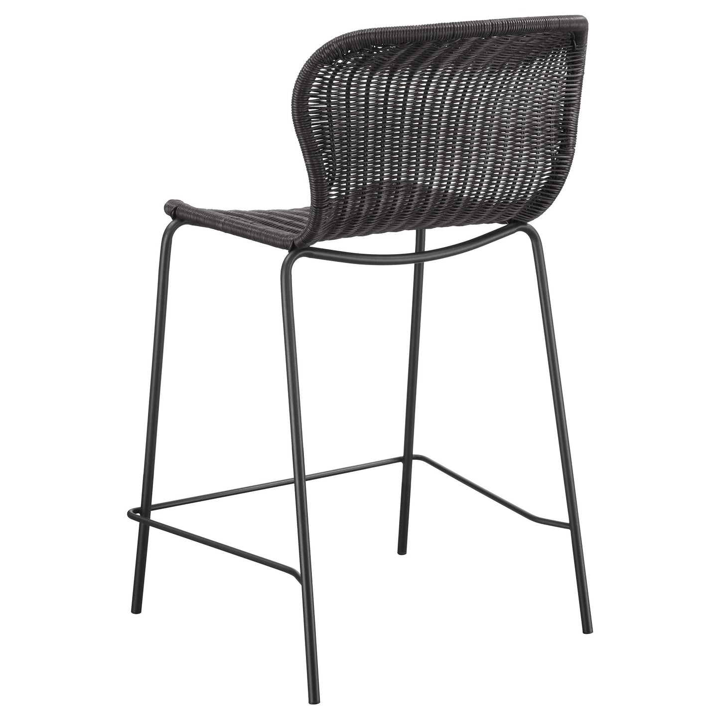 Coaster Furniture Mckinley 192039 Faux Rattan Metal Counter Chair - Brown IMAGE 5
