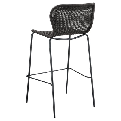 Coaster Furniture Mckinley 192040 Faux Rattan Metal Bar Chair - Brown IMAGE 5