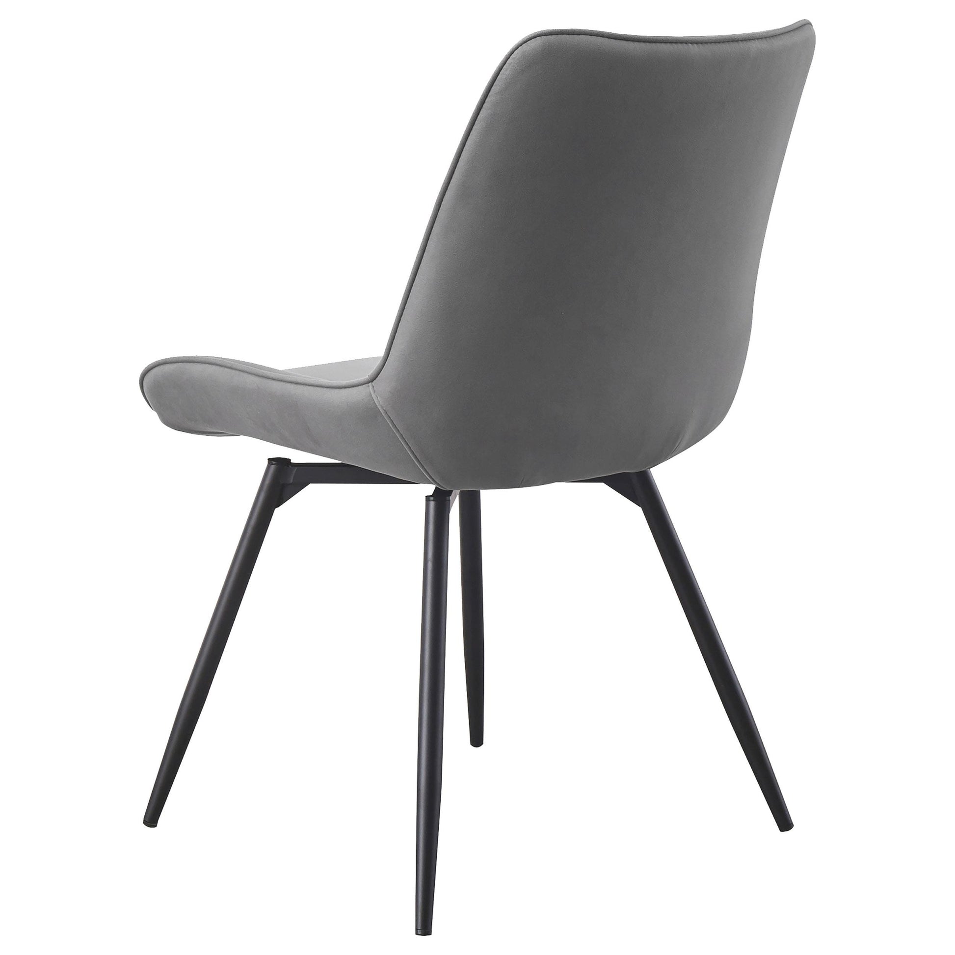 Coaster Furniture Diggs 193312 Upholstered Swivel Dining Side Chair - Grey IMAGE 5