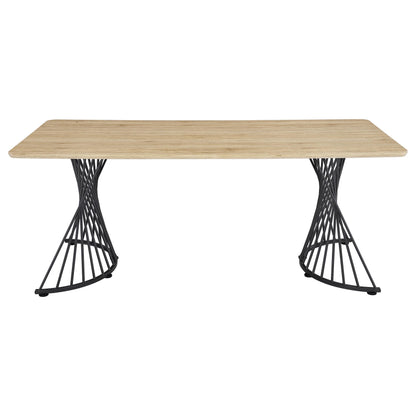 Coaster Furniture Altus 193531 80-inch Composite Wood Dining Table - Natural Oak IMAGE 6