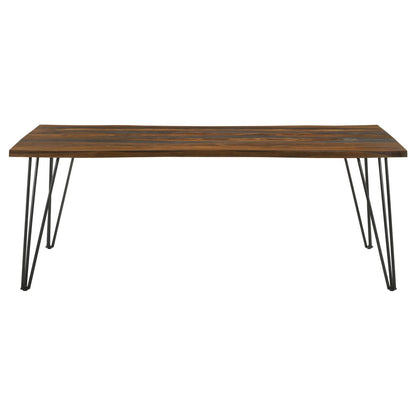  Coaster Furniture Neve 193861 80-inch Live Edge Dining Table - Grey Sheesham IMAGE 3