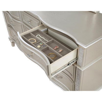 Coaster Furniture Evangeline 223393 9-Drawer Dresser - Silver Oak IMAGE 9