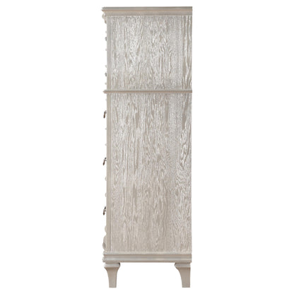 Coaster Furniture Evangeline 223395 6-Drawer Bedroom Chest - Silver Oak IMAGE 4