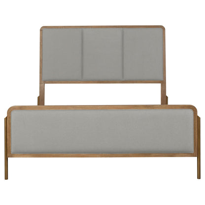 Coaster Furniture Arini 224301Q Upholstered Queen Panel Bed - Sand Wash and Grey IMAGE 4