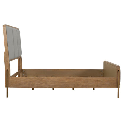 Coaster Furniture Arini 224301Q Upholstered Queen Panel Bed - Sand Wash and Grey IMAGE 8