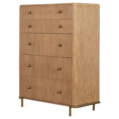 Coaster Furniture Arini 224305 5-Drawer Bedroom Chest - Sand Wash IMAGE 4