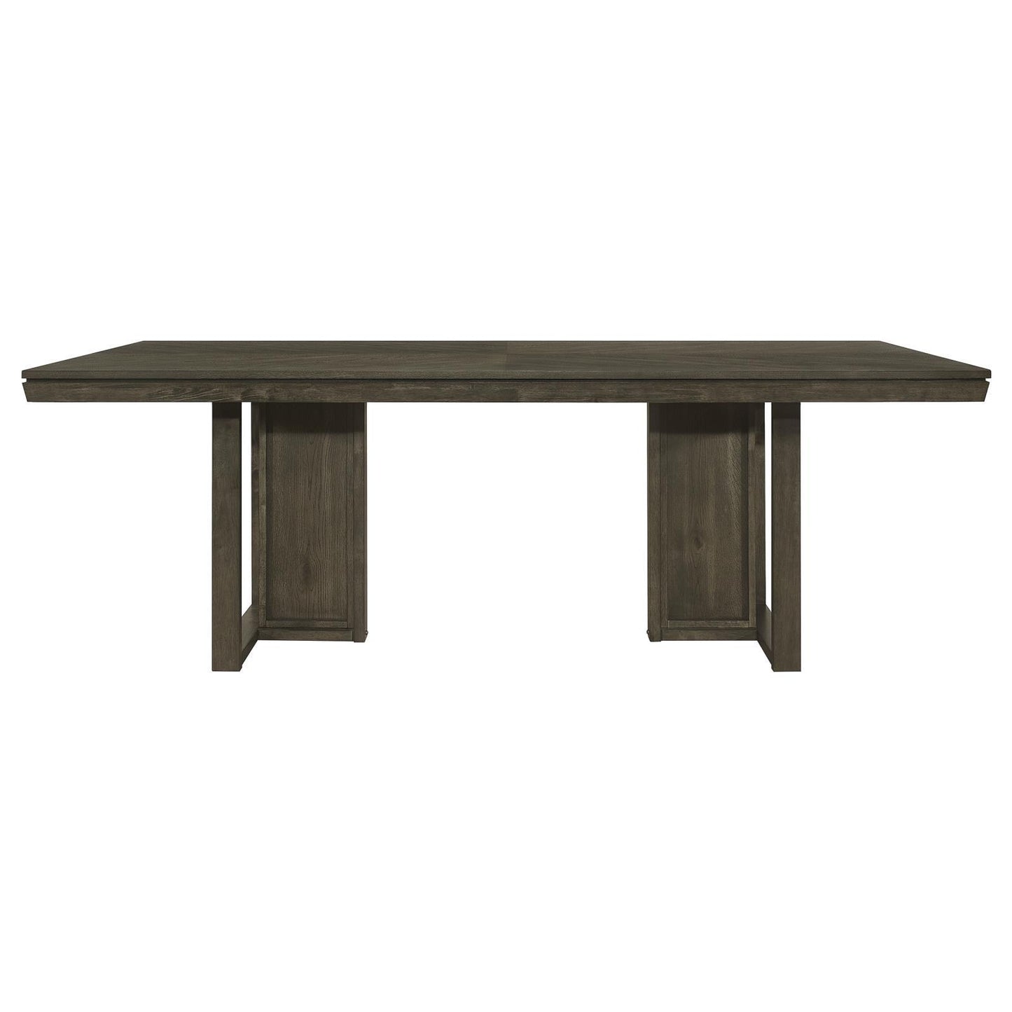 Coaster Furniture Kelly 107961 Rectangular 87-inch Wood Dining Table - Dark Grey IMAGE 3