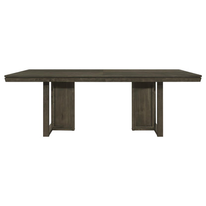 Coaster Furniture Kelly 107961 Rectangular 87-inch Wood Dining Table - Dark Grey IMAGE 3