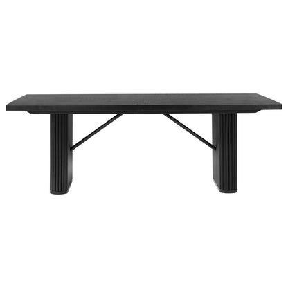 Coaster Furniture Catherine 106251 Rectangular 84-inch Wood Dining Table - Black IMAGE 3